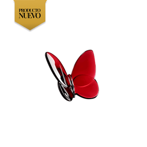 Mariposa De La Suerte Baccarat Roja en cristal